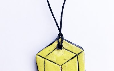 YiB Yellow Geometric Necklace